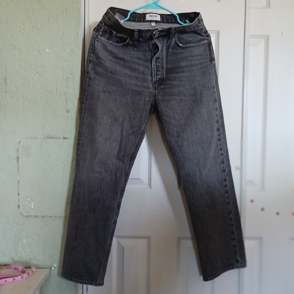 3X$30  Agolde Women  Charcoal Denim Jeans Pants SZ   27 Great Conditions